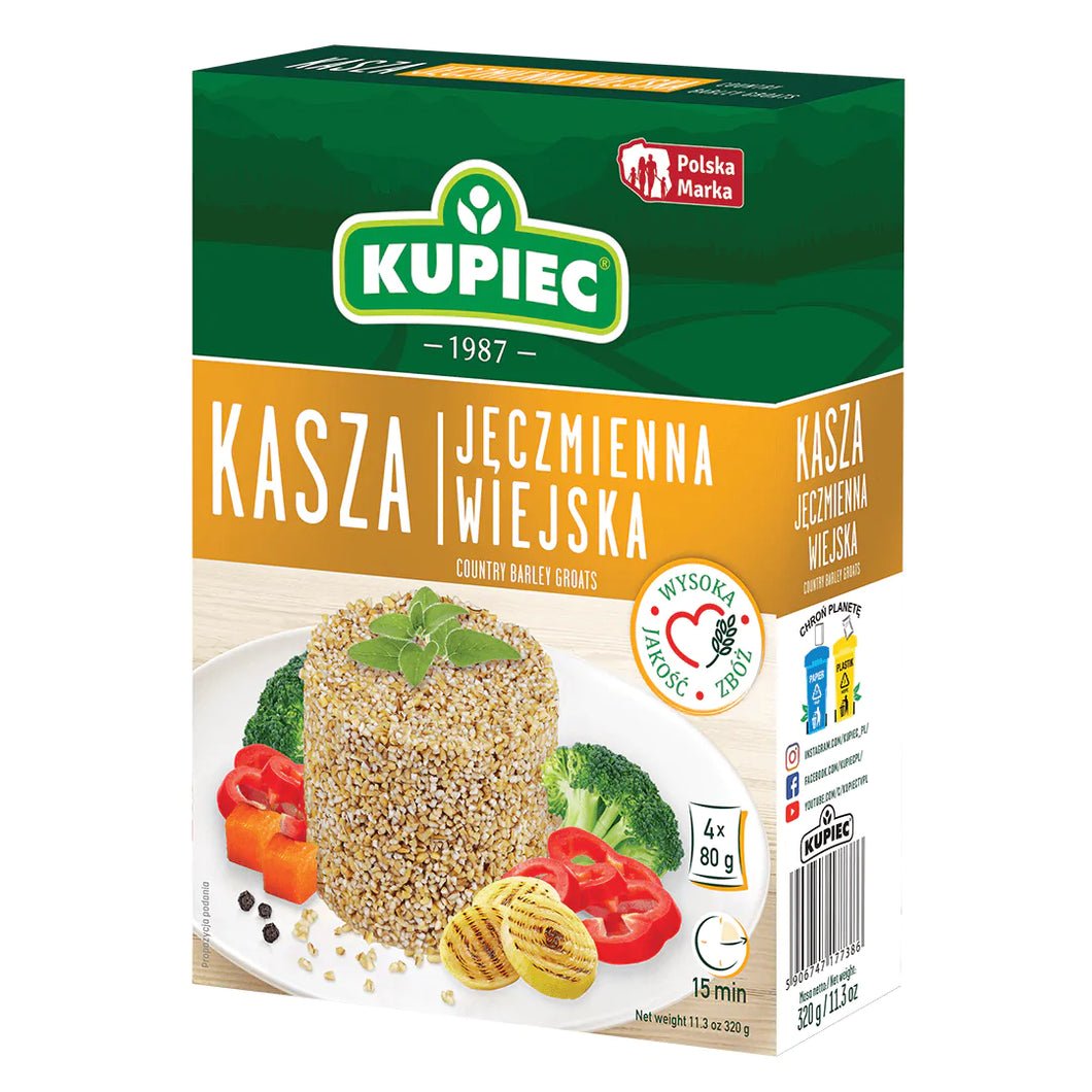 Kupiec Kasza Jęczmienna Wiejska 4x80g