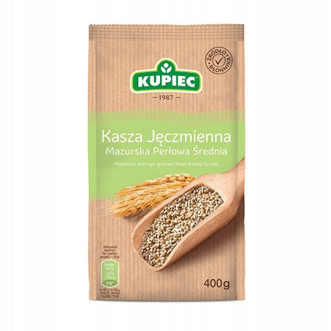 Kupiec Kasza Jęczmienna Mazurska Perłowa Średnia 400g