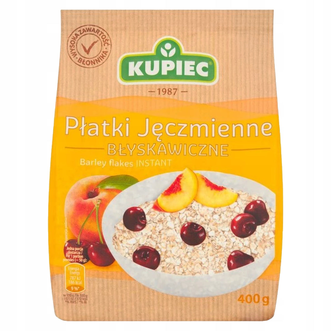 Kupiec Płatki Jęczmienne Błyskawiczne 400g