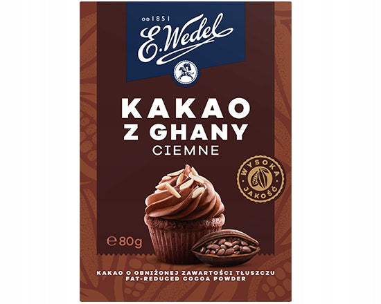 Wedel Kakao Ciemne Z Ghany 80g