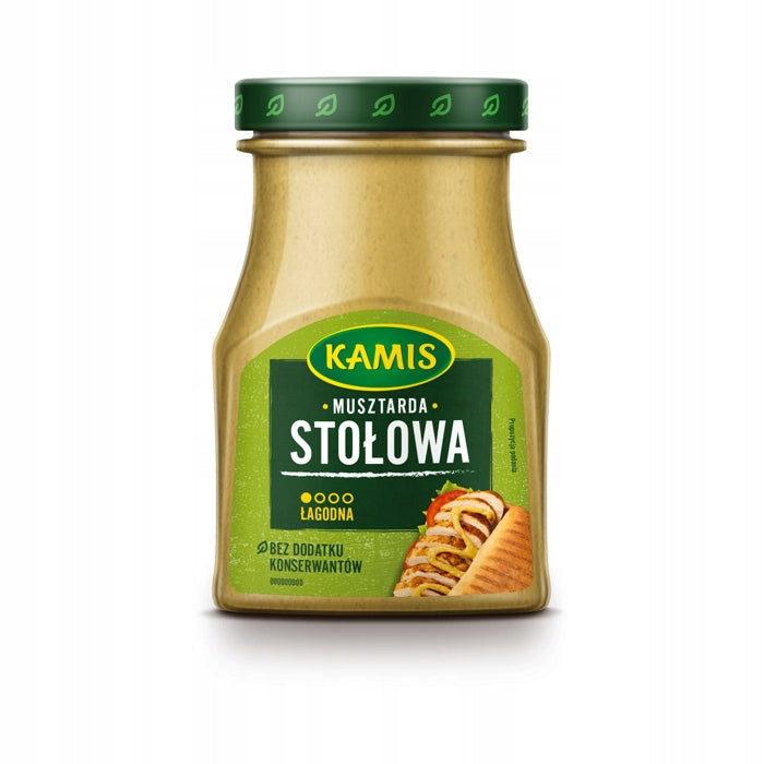 Kamis Musztarda Stołowa Łagodna 185g