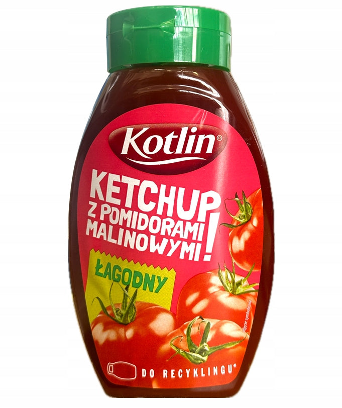 KETCHUP KOTLIN POMID MALINOWE LAGODNY 450G MASPEX