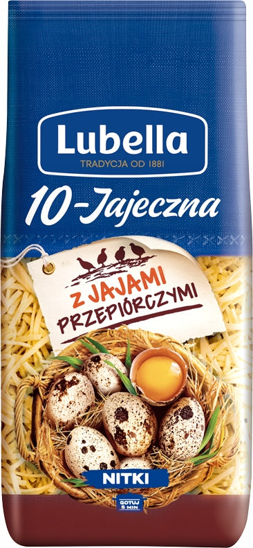 Lubella Makaron Nitki 10-jajeczna Przepiórcze 250g