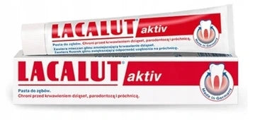 Lacalut Aktiv Ochrona Dziąseł I Łagodne Wybielanie, Pasta Do Zębów, 75 ml