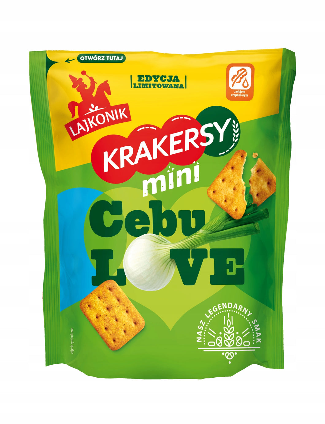 Lajkonik Krakersy Mini O Smaku Zielonej Cebulki 100 g