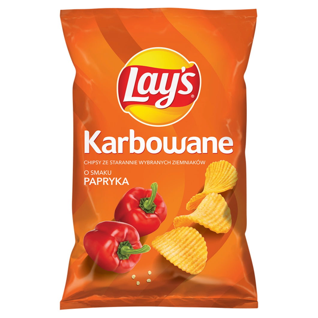 Lay's Max Chipsy Ziemniaczane Karbowane O Smaku Papryki  120G