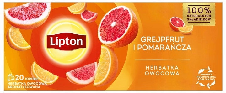 Lipton Herbata Exp Grejpfrut Pomarańcza 34 g