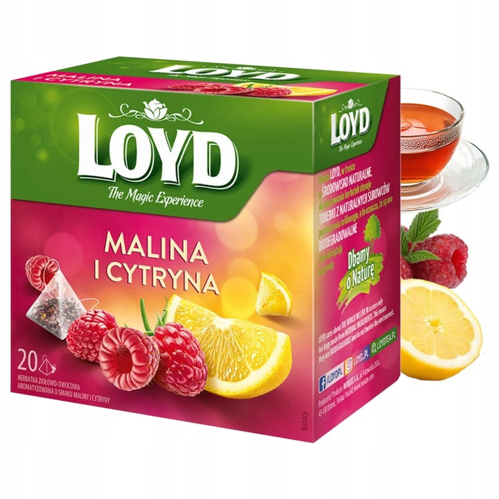 Loyd Herbata Malina Cytryna 40g