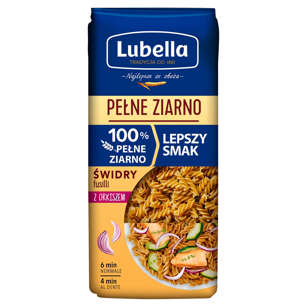 Lubella Makaron Pełne Ziarno Świder Z Orkiszem 400g