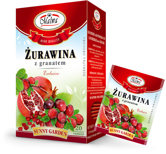 Malwa Herbata Żurawina z Granatem fix (20x2g)