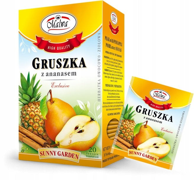 MALWA PEAR AND PINEAPPLE TEA- HERB EXCLGRUSZKAZANANASEM40G(20SZT*2G)