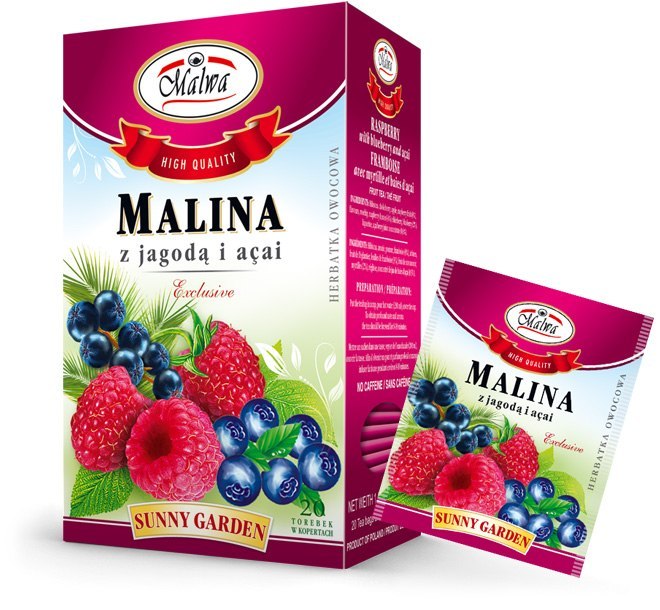 Malwa Herbata Exlusive Malina Jagoda Acai 40g