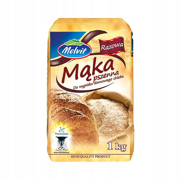 Melvit Mąka Pszenna Razowa 1 kg