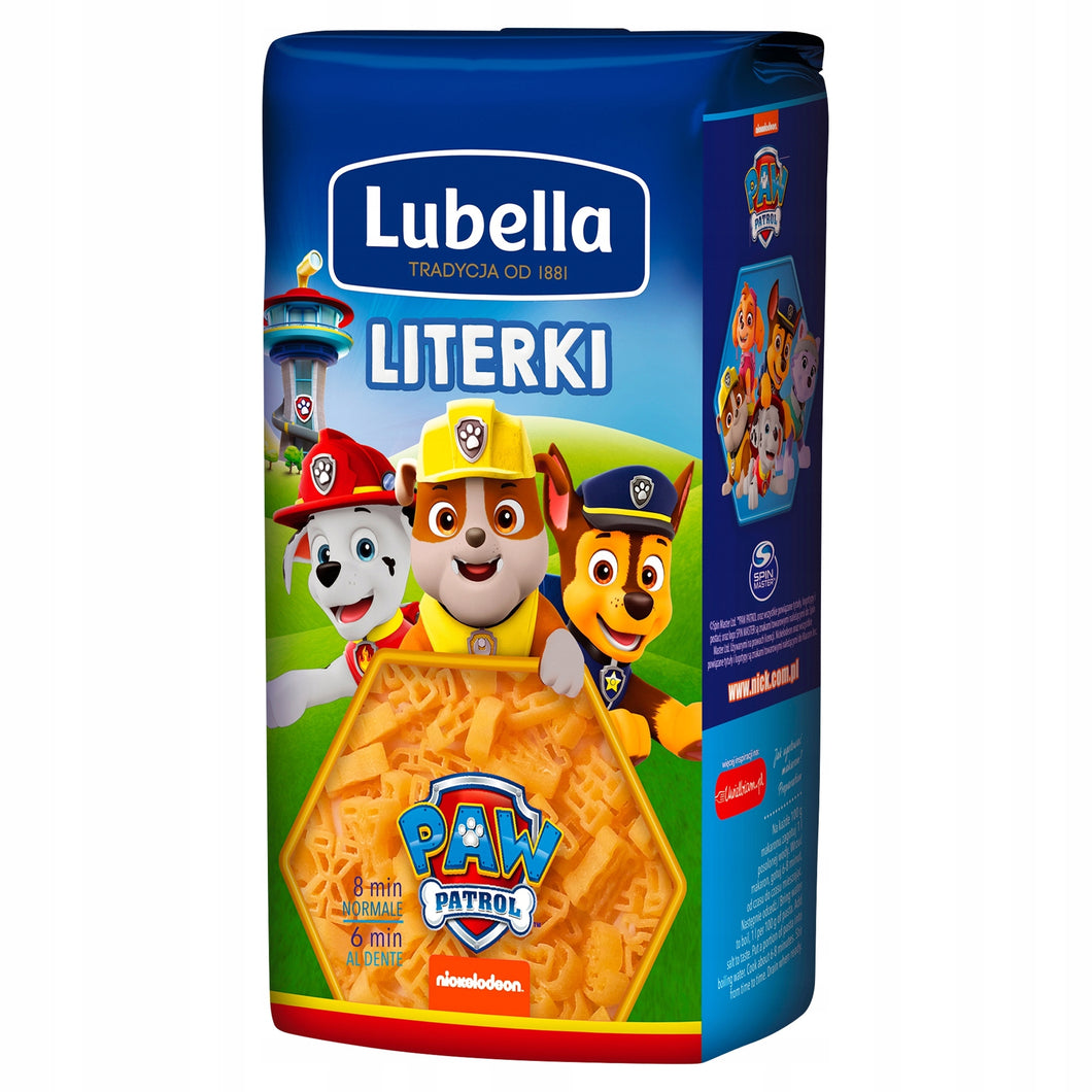 Lubella Makaron Psi Patrol Literki 400g