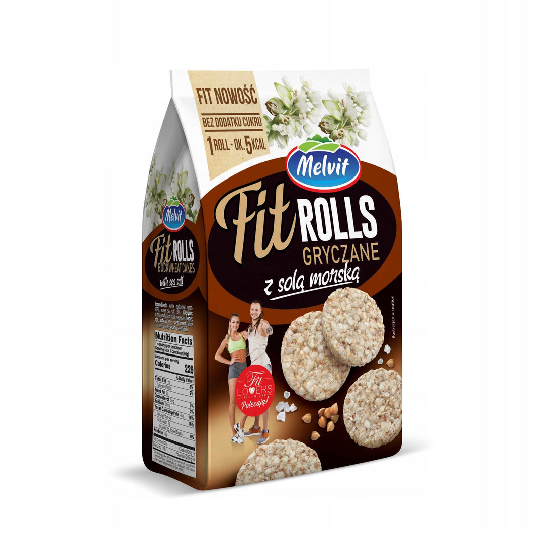 Melvit Fit Rolls Gryczany Z Solą Morską 60 g