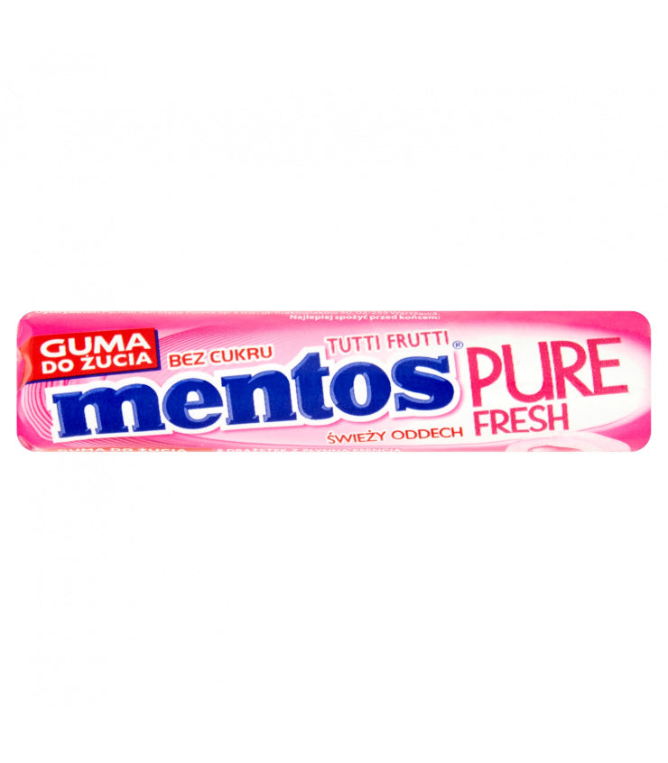 Mentos Pure Fresh Guma Do Żucia Tutti Frutti 15,5 g