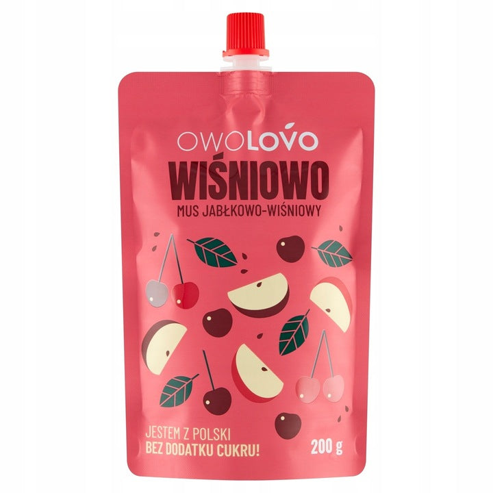 Owolovo Mus Jabłkowo-Wiśniowy 200g