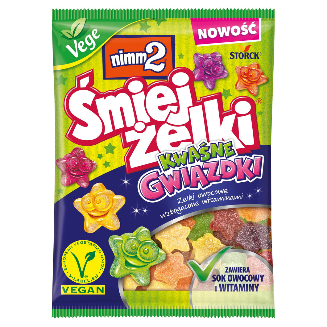 Nimm2 Śmiej Żelki Kwaśne Gwiazdki Vege 90g