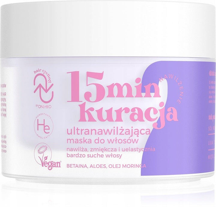 Onlybio Maska Do Włosów Nawilżenie 15 Minutowa Kuracja 280ml