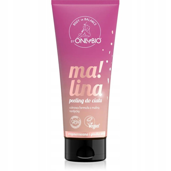 Onlybio Peeling Do Ciała Malinowy 200ml