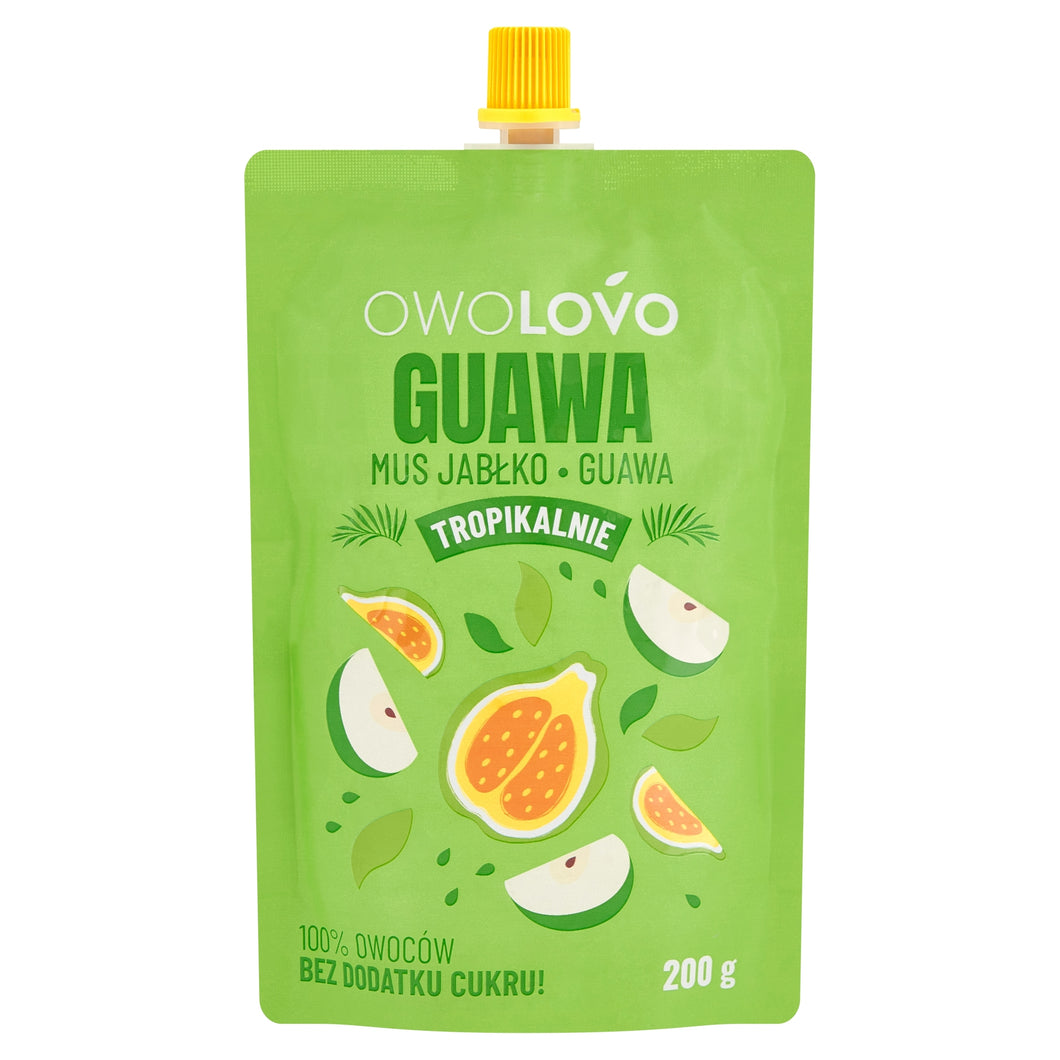 Owolovo Mus Jabłko Guawa 200g