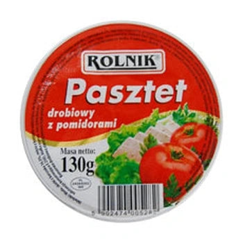 Rolnik Pasztet Z Drobiem Pomidorowy 130g