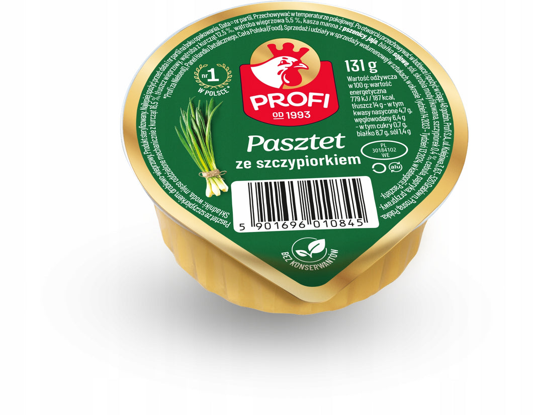 Profi Pasztet Z Drobiem I Szczypiorkiem 131g
