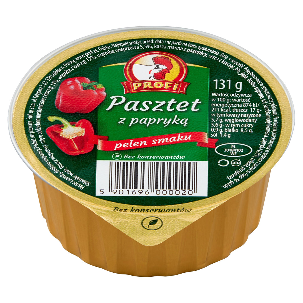 Profi Pasztet Drobiowy Z Papryką 131g