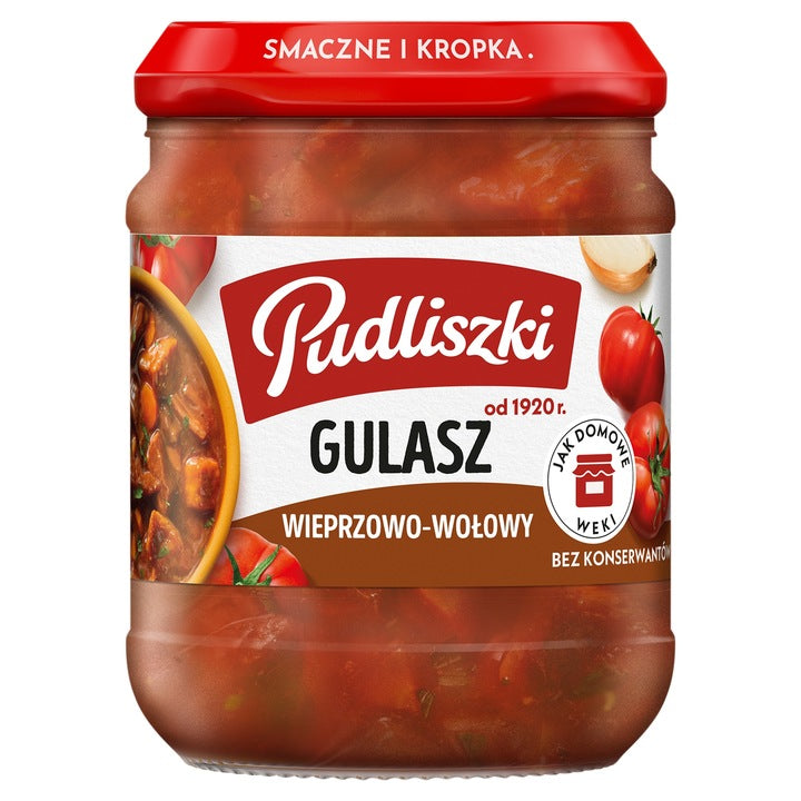 Pudliszki Gulasz Wieprzowo-Wołowy 460g