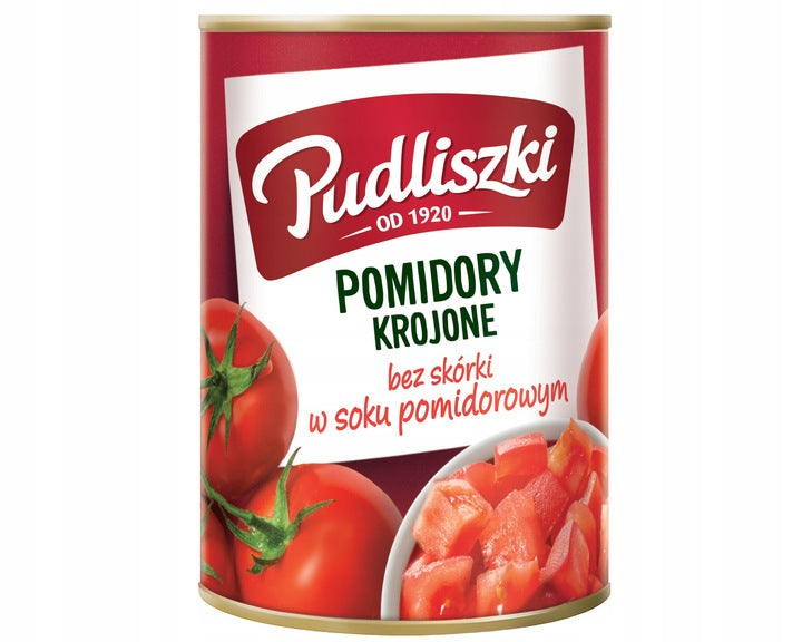 Pudliszki Pomidory Krojone W Soku Pomidorowym 400g