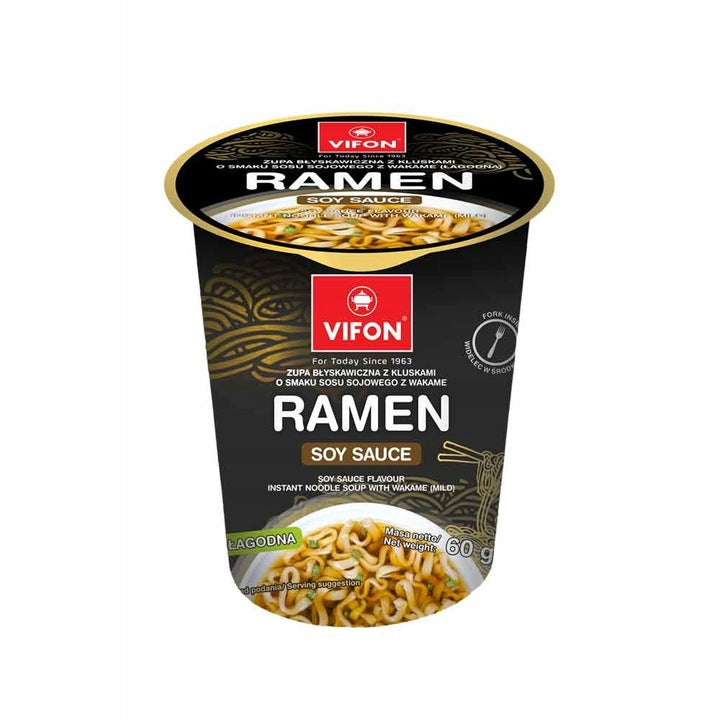 Vifon Ramen Kubek O Smaku Sojowego Z Wakame 60g