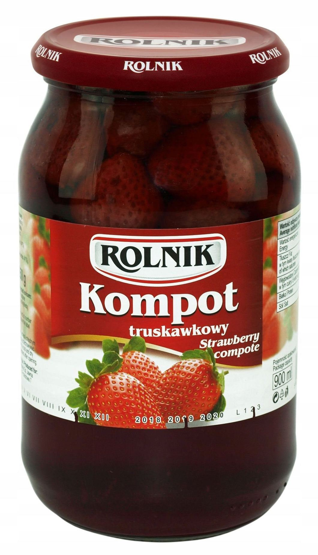 Rolnik Kompot Truskawkowy 900ml