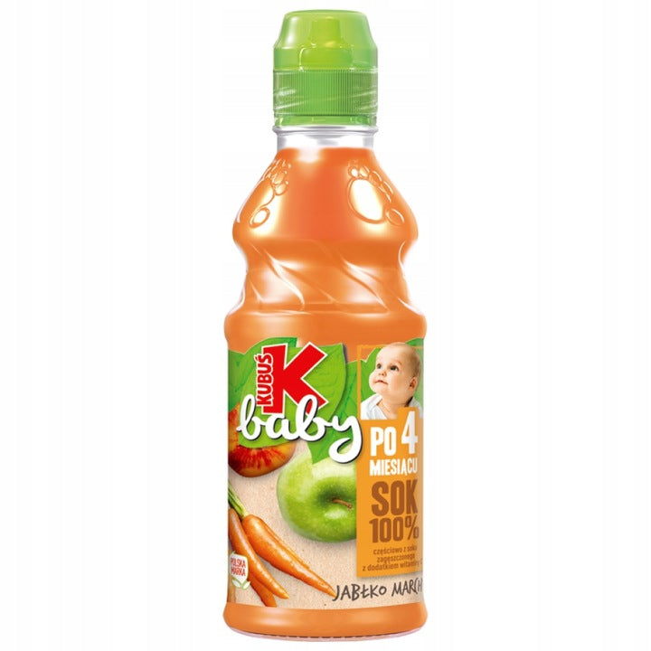 Kubuś Baby Sok 100% Po 4 Miesiącu Jabłko Marchew 300 ml