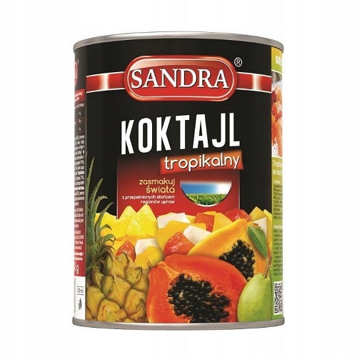 Sandra Koktajl Tropikalny W Syropie 580 ml