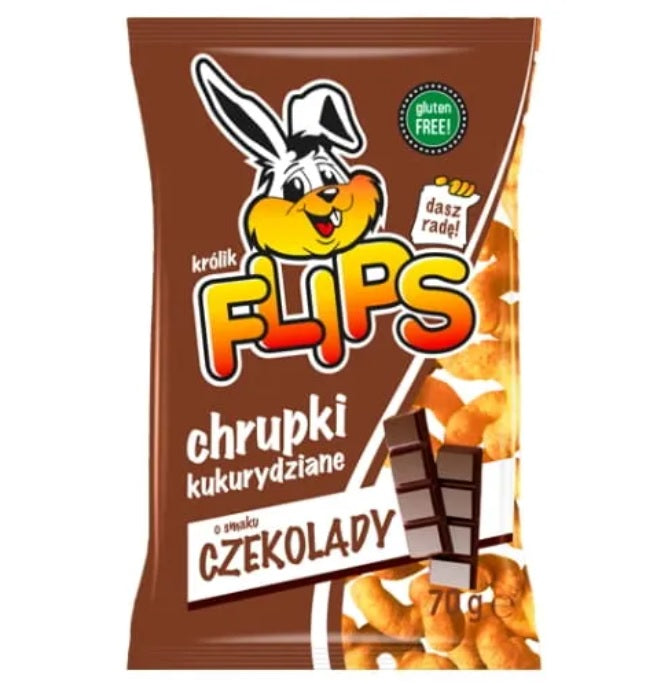 Flips Chrupki Kukurydziane O Smaku Czekoladowym 70g