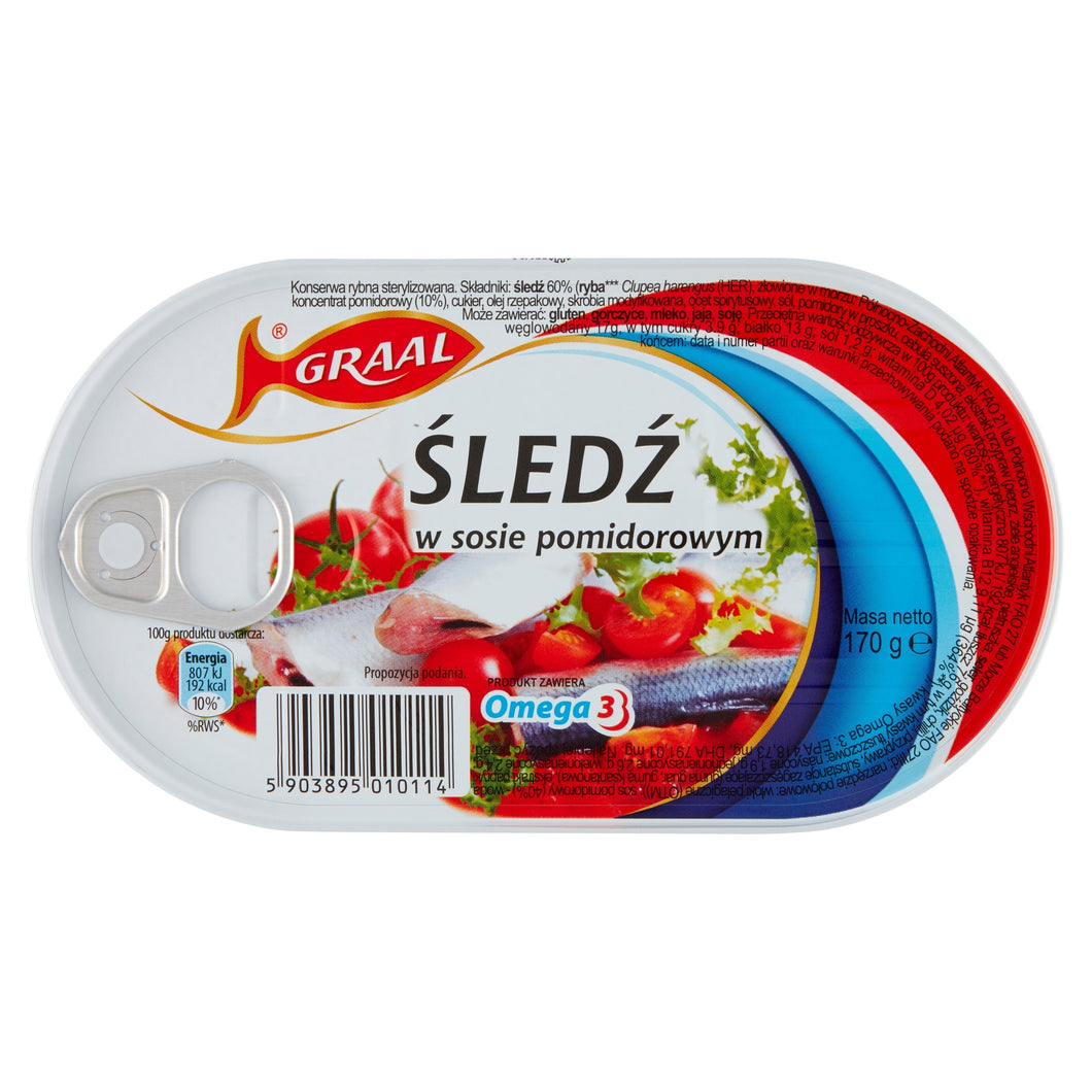 Graal Śledź W Sosie Pomidorowym 170g