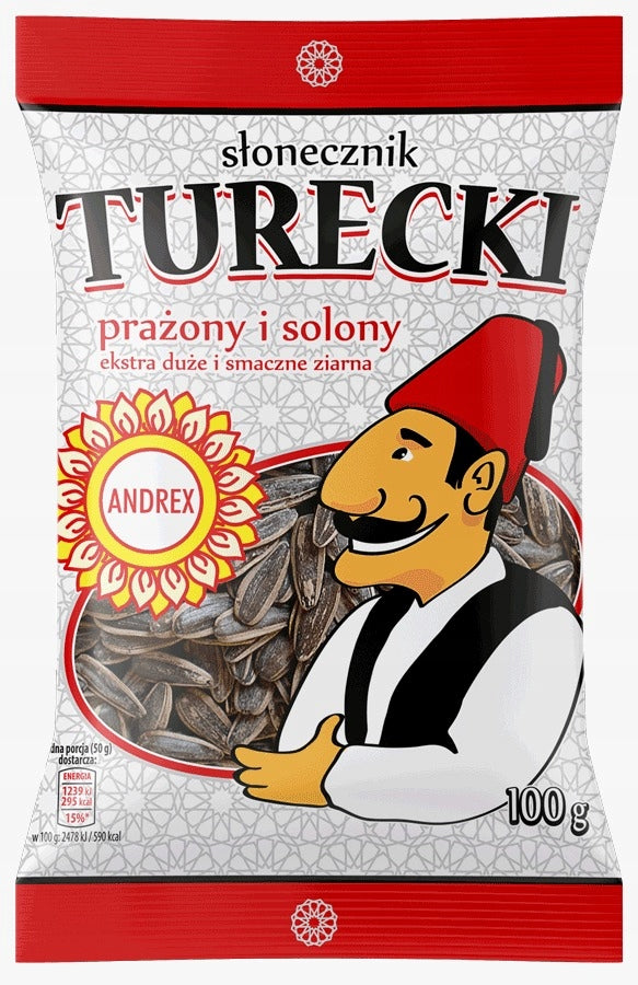 Słonecznik Turecki Prażony I Solony 100g