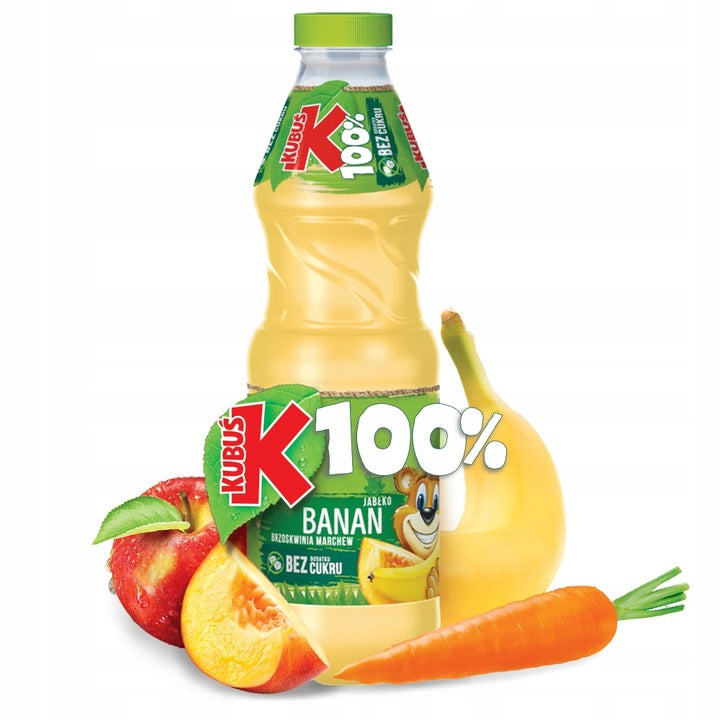 Sok Kubuś Banan Jabłko Brzoskwinia Marchew 850ml