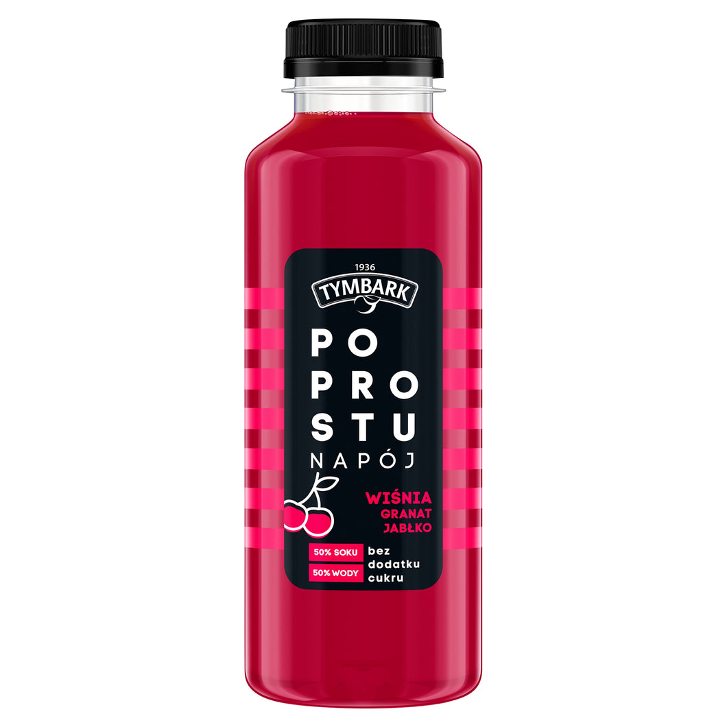 Tymbark Po Prostu Napój Wiśnia Granat Jabłko 400ml