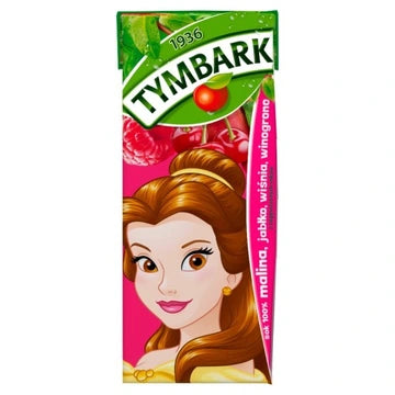 Tymbark Sok Malina Jabłko Wiśnia Winogrono 200ml