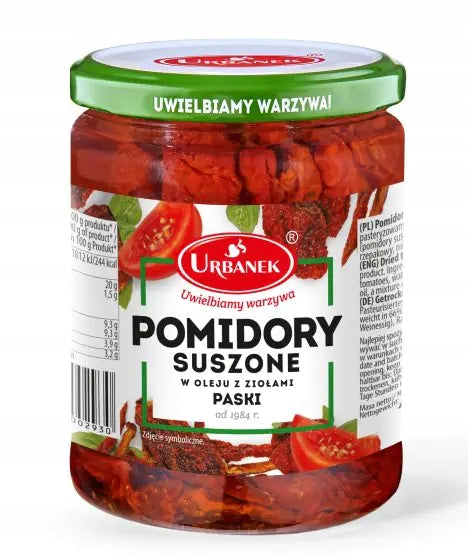 Bracia Urbanek Pomidory Suszone W Oleju Z Ziołami Paski 150g480