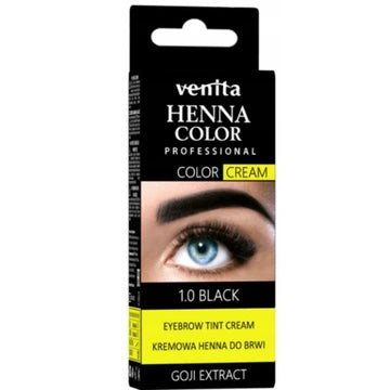 Venita Henna Do Brwi I Rzęs W Kremie Czarna 30g
