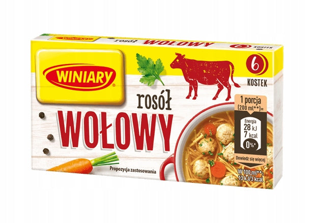 Winiary Rosół Wołowy 60 g (6 kostek)