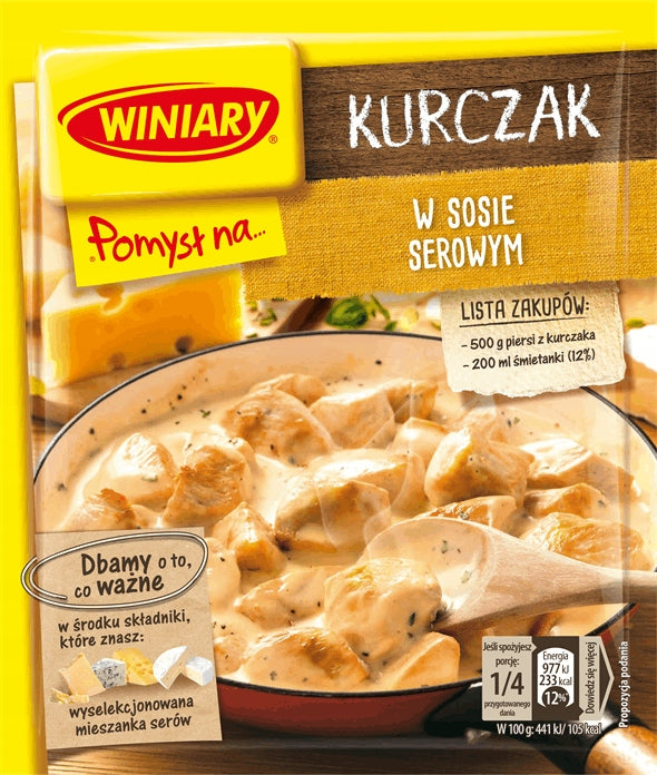Winiary Pomysł Na Kurczak Sos Serowy 28g