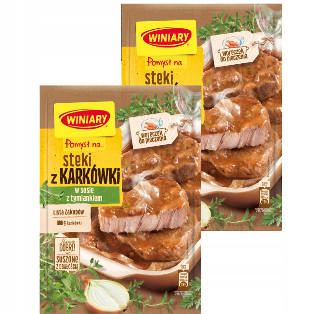 Winiary Pomysł na Steki Z Karkówki W Sosie Z Tymiankiem 44g