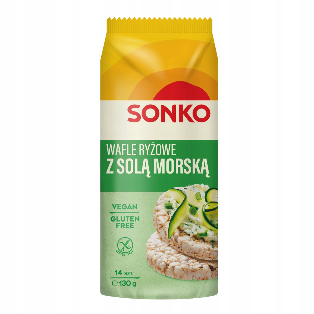 Sonko Wafle Ryżowe Z Solą Morską 130 g