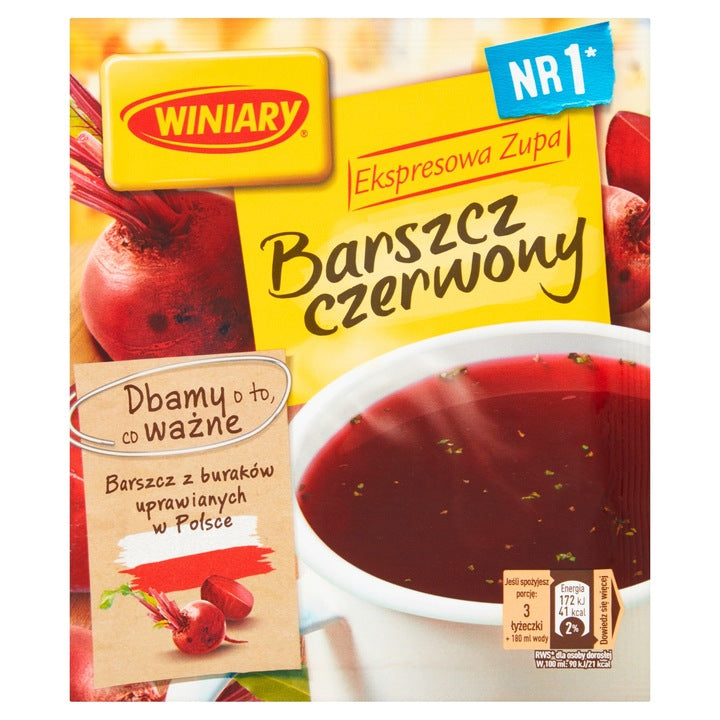 Winiary Ekspresowa Zupa Barszcz Czerwony Instant 60g