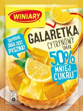 Winiary Galaretka Cytrynowa 50% Mniej Cukru 39g