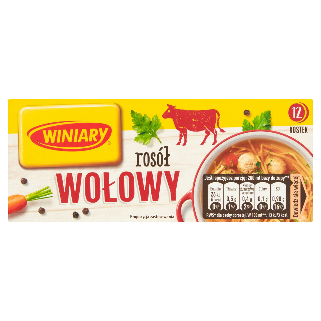 Winiary Rosół Wołowy 12 Kostek 120g