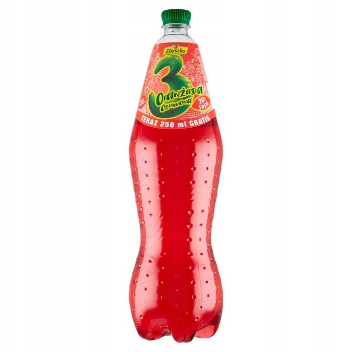 Zbyszko 3 Oranżada Czerwona Napój Gazowany 1,75 l